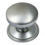 Satin Chrome Victorian Centre Pull Door Knob / Handle (SCP1311)